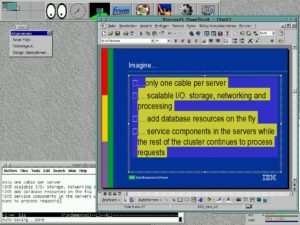 Abbildung 5: In diese Richtung funktioniert es meist: Text aus Powerpoint 97 in den Emacs kopiert