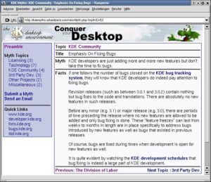 Abbildung 5: Der Gebrüder KDEs Märchen haben jetzt eine eigene Homepage