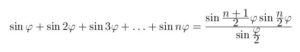 Abbildung 5: sin(n×a)-Reihe