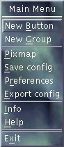 Abbildung 5: Das Kontextmenü mit einer Pixmap unterlegt
