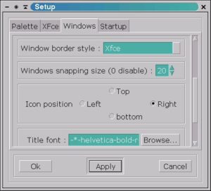 Abbildung 5: XFce's Standardfensterrahmen