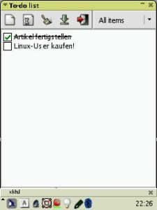Abbildung 5: Die ToDo-Liste