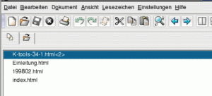 Abbildung 5: Sie haben die Wahl zwischen den bereits geöffneten Dateien …