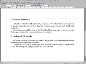 Abbildung 5: Die fertige Kapitelnumerierung