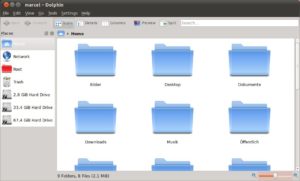 Abbildung 5: Die Integration der KDE-Programme hätte auch etwas besser ausfallen können.