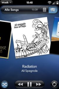 Abbildung 5: Der Audioplayer spielt leider nur Musik im MP3-Format ab und zeigt sich auch bei den Albumbildern wählerisch.