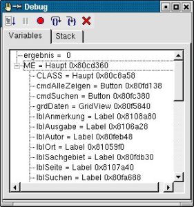 Abbildung 6: Der Debugger