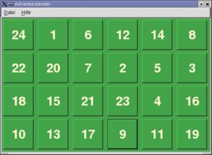 Abbildung 6: Der fertige Kalender