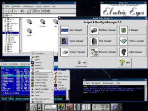 Abbildung 6: GNOME Desktop mit Window Maker und dem icepack Konfig-Manager