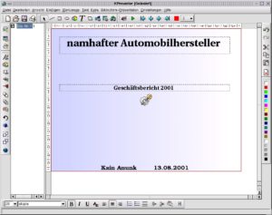 Abbildung 6: Das fertige Deckblatt unserer Präsentation
