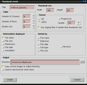 Abbildung 6: Automatische Thumbnails fürs Web