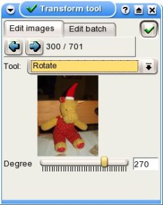 Abbildung 6: imgSeek beherrscht einfache Bildbearbeitungsfunktionen. Mit <code srcset=
