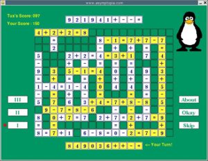 Abbildung 6: Mit Tux MathScrabble spielend lernen