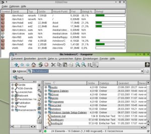 Abbildung 6: Mit der Option "Dateimanager öffnen" gelangen Sie schnell an den Mount-Punkt eines Laufwerks im System