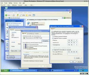 Abbildung 6: Um auf Server oder Gateway im lokalen Netz zugreifen zu können, passen Sie einfach XPs Netzwerkeinstellungen an