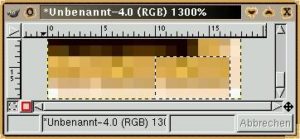 Abbildung 6: Rechte untere Ecke (Zwischenschritt 3) 1300% vergrößert