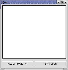 Abbildung 7: Ein Fenster für Rezepte