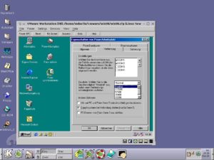 Abbildung 7: Keine Geschwindigkeitsbegrenzung bei der Datenübertragung unter VMware, hier am Beispiel der Psion-Software