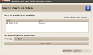 Abbildung 7: Der Gnome-Assistent hat die neue Tastatur erkannt.