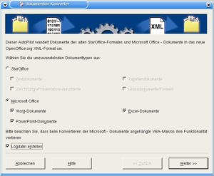 Abbildung 7: Der Autopilot Dokumenten-Konverter nimmt Ihnen die Arbeit beim Umwandeln von Microsoft-Office-Dateien ab