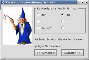 Abbildung 7: Gut gezipt ist halb gewonnen