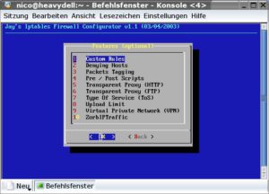 Abbildung 7: Features von Jay's Firewall