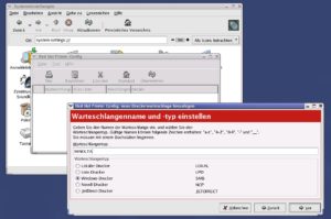Abbildung 7: Mit Hilfer von Red Hats Printer-Wizard sind auch Netzwerkdrucker, wie etwa ein an einem Windows-Rechner im Netz arbeitender Drucker, schnell eingerichtet. Leider werden CUPS-, bzw. IPP-Drucker nicht unterstützt