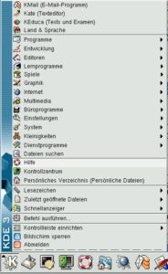 Abbildung 7: Nach Umstellung der Sprache sind nicht nur die Menüs deutsch; auch ein Großteil der Handbücher wurde übersetzt