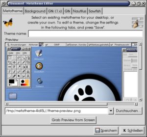 Abbildung 7: Metatheme fasst alle aktiven Themes zusammen