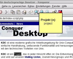 Abbildung 7: KSteak übersetzt on-the-fly