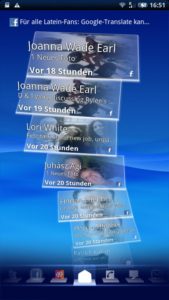 Abbildung 7: Mit Timescape verpassen Sie bestimmt keinen Facebook-Eintrag mehr.