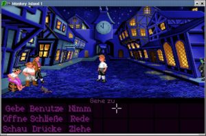 Abbildung 7a: Die grafisch verbesserte CD-ROM-Version von "The Secret of Monkey Island" und …