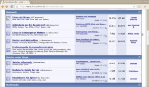 Abbildung 8: LinuxForen.de ist ein Forum für fortgeschrittene Linux-Anwender.