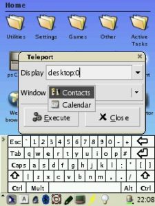 Abbildung 8: Teleport schickt ein Programmfenster auf ein PC-Display