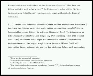 Abbildung 8: Fußnoten – komfortabel und einfach