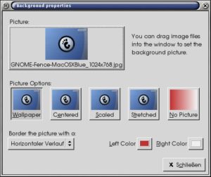 Abbildung 8: GNOME-2-Einstellungsdialoge besitzen nur noch einen Button