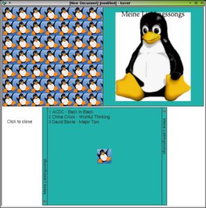 Abbildung 8: Tux in allen Varianten: Experimentieren Sie mit den Bildern