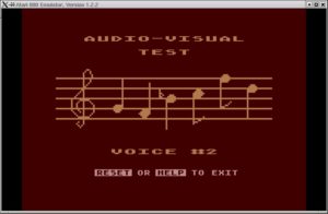 Abbildung 8: Das Selbsttestprogramm des Atari 800XL in Aktion