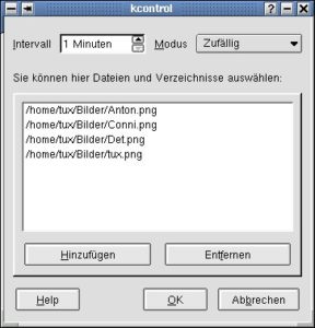 Abbildung 8: Natürlich können den Desktop Ihre Lieblingsbilder zieren, gekachelt, überblendet und auch im Wechsel