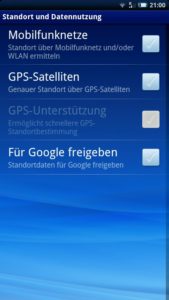 Abbildung 8: Aktiv oder inaktiv? Auf diesem Bildschirm ist keine Checkbox ausgewählt.