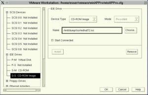 Abbildung 9: VMware unterstützt nun auch das Einbinden von ISO Images