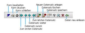 Abbildung 9: Werkzeugleiste für Formulare
