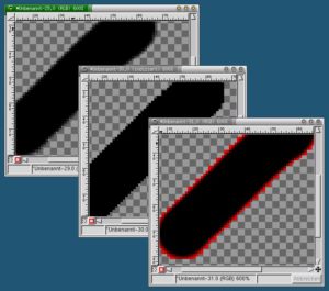 Abbildung 9: Probleme mit dem Alphakanal bei GIFs