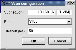 Abbildung 9: Scannen nach HP-JetDirect-Druckern (Port 9100)