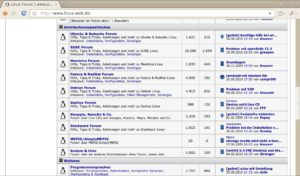 Abbildung 9: Mit 12.000 Mitgliedern ist Linux-Web.de noch ein recht überschaubares Angebot.
