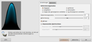 IWarp-Einstellungen