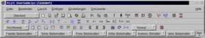 Der Drop-Down-Schalter für die Art des Absatzes befindet sich standardmäßig oben links in der allgemeinen Werkzeugleiste