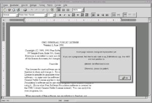 Work in Progress: In AbiWord Personal fehlt noch so manches wichtige Feature