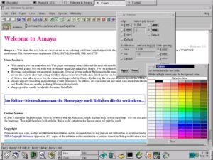 Ein plattformübergreifender WYSIWYG-HTML-Editor: W3C´s Amaya
