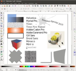 Dokument importiert in Inkscape